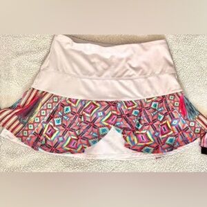 Lucky in Love Skirt with Colorful Panel